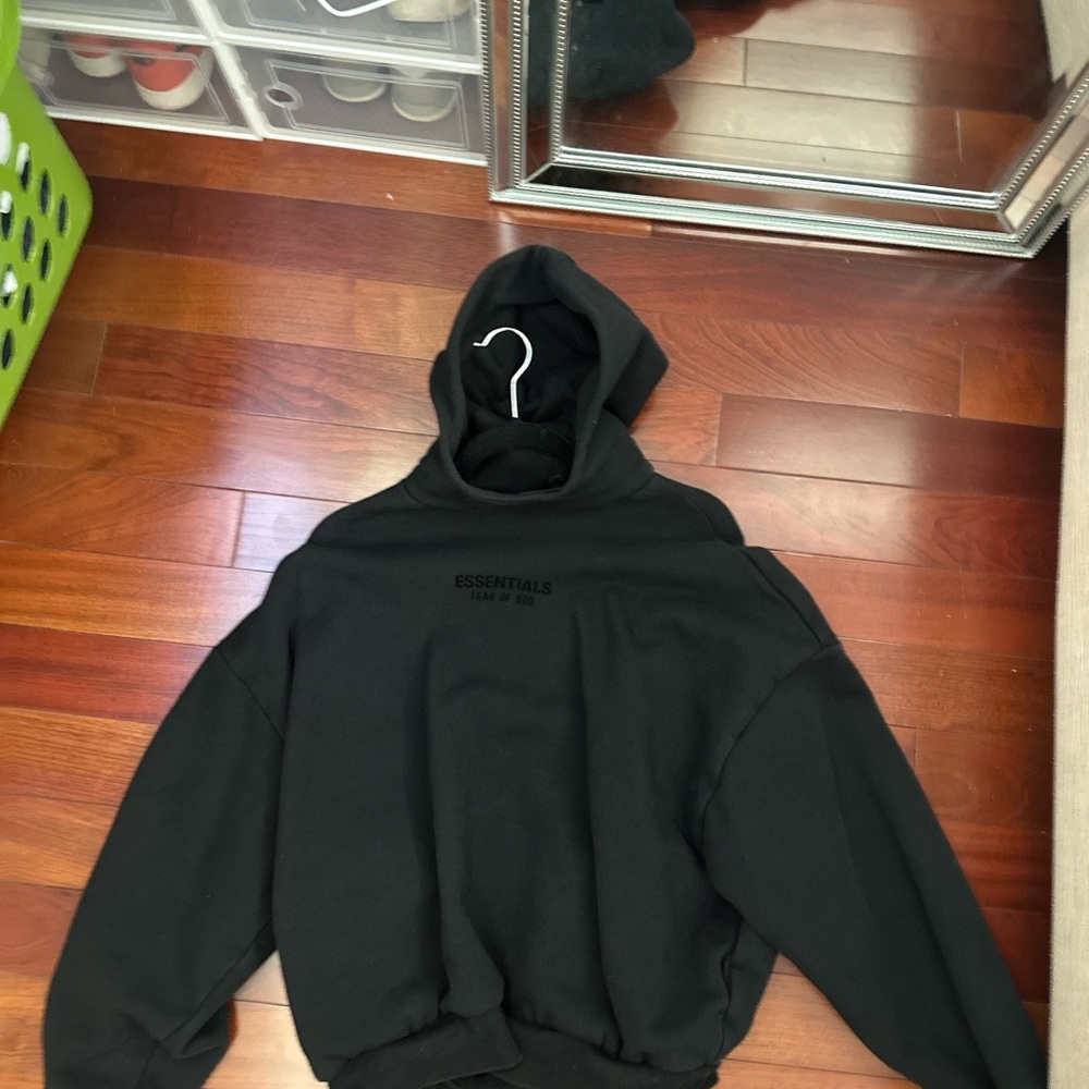 Essentials Men's Black Hoodie